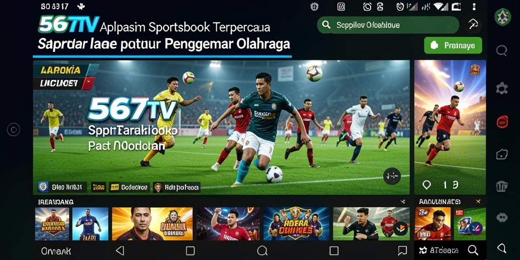Tampilan menarik dari gameplay taruhan olahraga di 567TV.