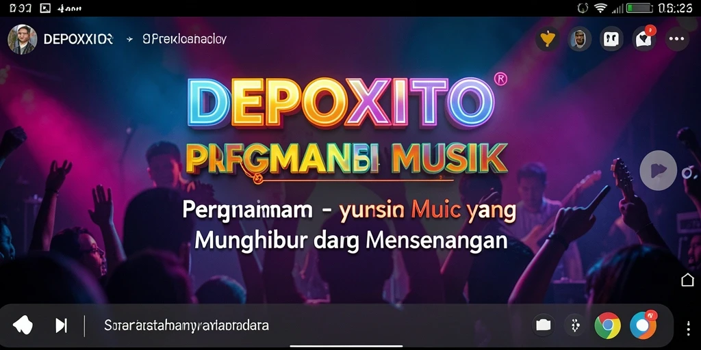 Tampilan menarik gameplay DEPOXITO dengan musik penuh energi.