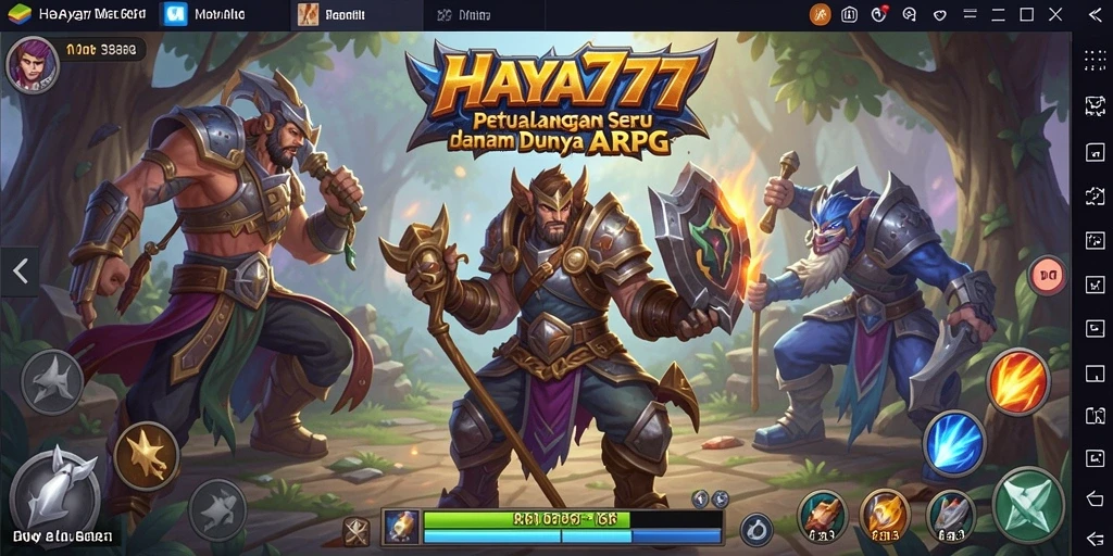 Tampilan menarik dari gameplay ARPG HAYA777 yang mendebarkan.