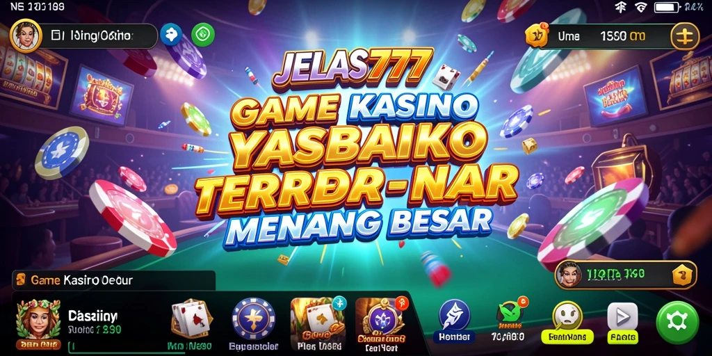 Tampilan gameplay menarik dari JELAS777 dengan banyak pilihan permainan Kasino.