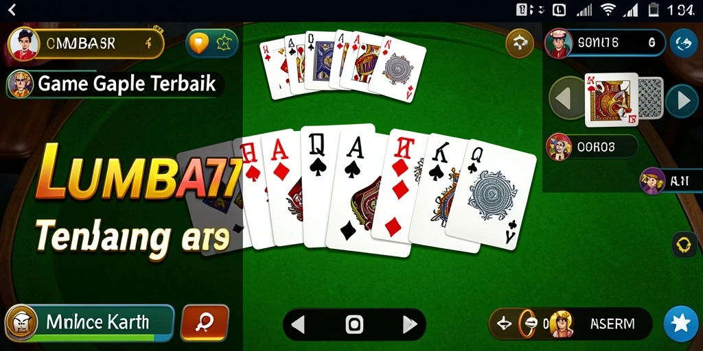 Screenshot gameplay LUMBA77 yang menampilkan suasana seru permainan Gaple.