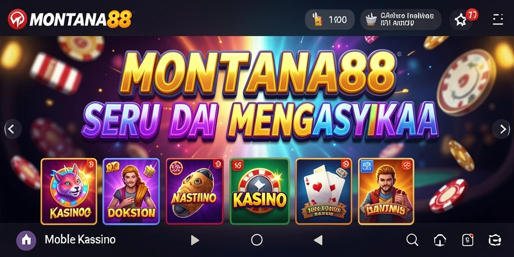 Gameplay mendebarkan di MONTANA88, berbagai pilihan permainan Kasino.
