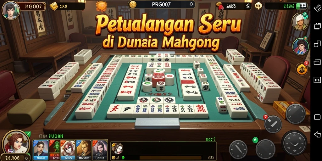 Tampilan menarik dari gameplay Mahjong di PRG007.