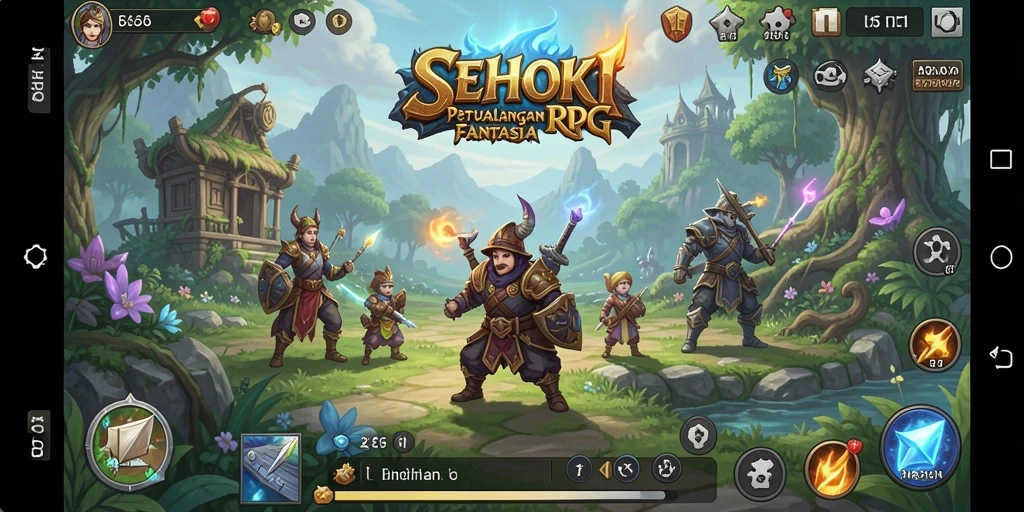 Tampilan gameplay RPG SEHOKI yang seru dan mendebarkan.