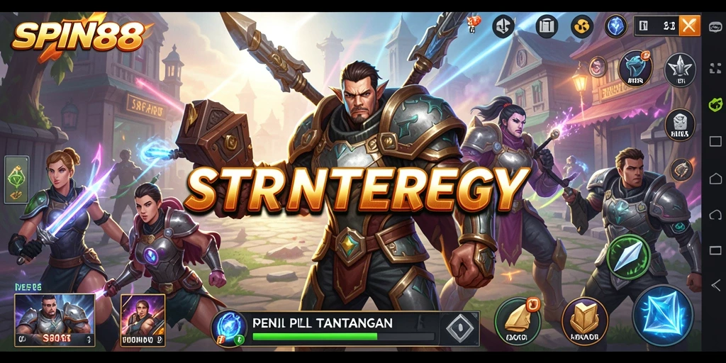 Tangkapan layar gameplay SPIN88 yang menunjukkan pertempuran strategis.
