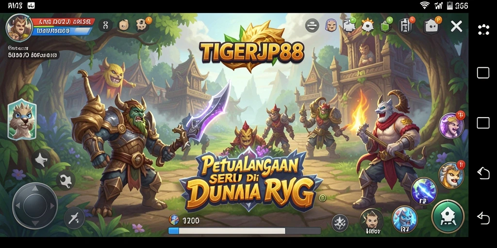 Menampilkan aksi pertempuran seru dalam TIGERJP88.