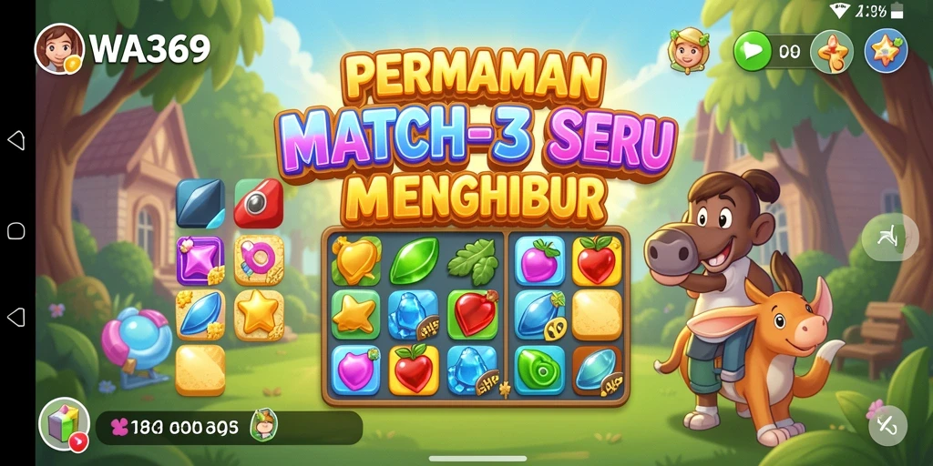 Screenshot gameplay WA369 yang menarik dan penuh warna.