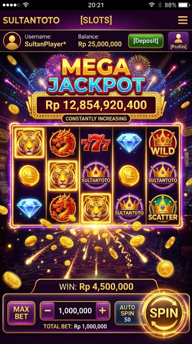 Halaman unduh aplikasi di sultantoto yang mudah digunakan.